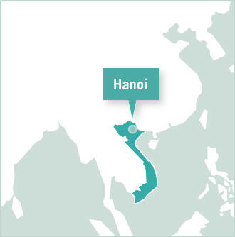 Carte des missions de volontariat au Vietnam Carte des missions de volontariat au Vietnam