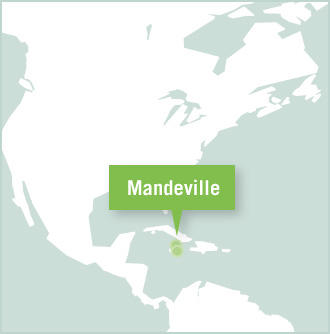 Map of the Projects Abroad volunteer project placement in Mandeville, Jamaica Map of the Projects Abroad volunteer project placement in Mandeville, Jamaica