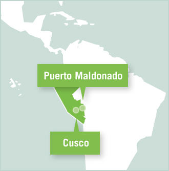 Map of the Peru Projects Abroad placements Map of the Peru Projects Abroad placements