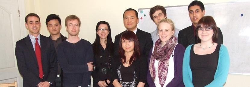 A group of colleagues and Projects Abroad interns at a business internship placement abroad. A group of colleagues and Projects Abroad interns at a business internship placement abroad.