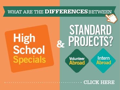 This infographic explains the differences between Projects Abroad High School Specials and Standard Projects. This infographic explains the differences between Projects Abroad High School Specials and Standard Projects.