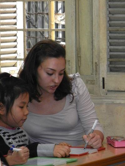 A Projects Abroad Speech Therapy intern works with a child at a special needs school in Vietnam. A Projects Abroad Speech Therapy intern works with a child at a special needs school in Vietnam.