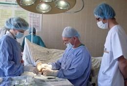 Romania Professional volunteer doctors observe and assist in surgery at a hospital in Romania.