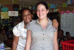 Jamaica The Midwifery PRO volunteer with a baby she helped deliver in Jamaica.